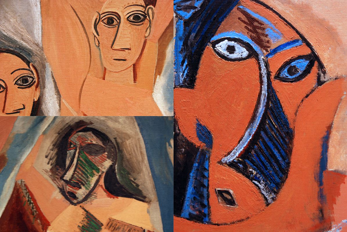 MOMA 03-2 Pablo Picasso Les Demoiselles d-Avignon Close Up